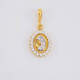 Dije Virgen Maria Diamantes 19pts 1.25g / 2cm Oro Amarillo 18K