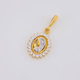Dije Virgen Maria Diamantes 19pts 1.25g / 2cm Oro Amarillo 18K