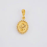 Dije Virgen Maria Diamantes 19pts 1.25g / 2cm Oro Amarillo 18K