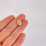 Dije Virgen Maria Diamantes 19pts 1.25g / 2cm Oro Amarillo 18K