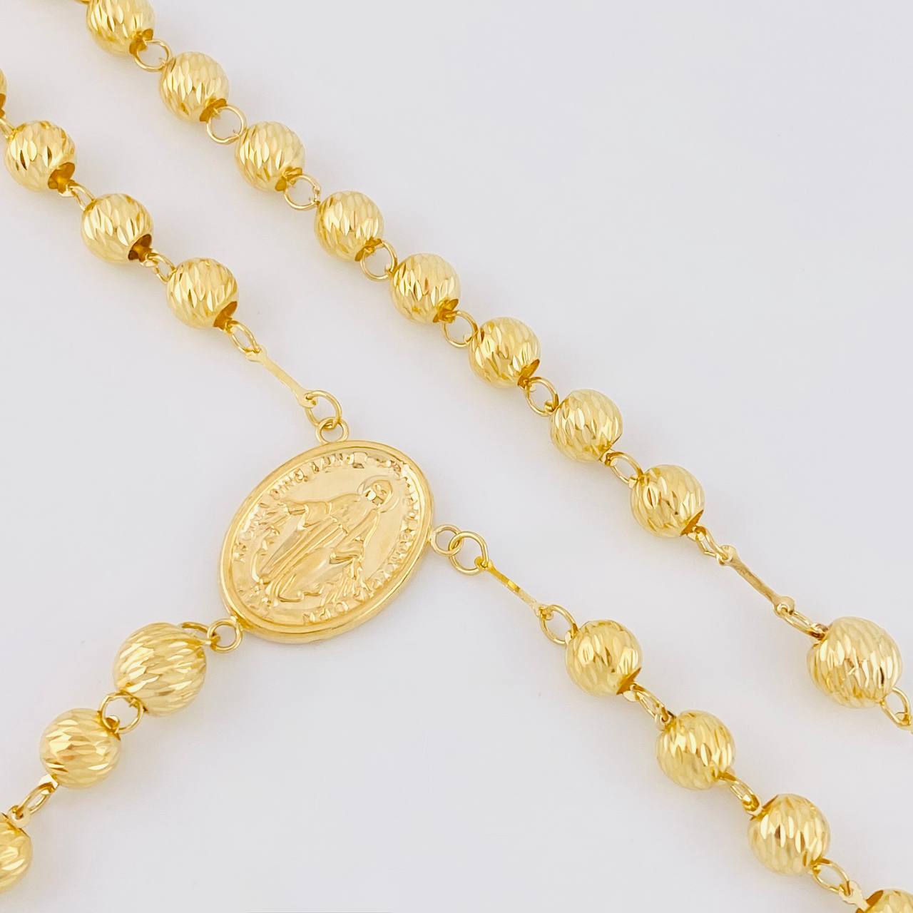 Rosario Virgen Milagrosa 17.5g / 60cm / 6mm Oro Amarillo 18K