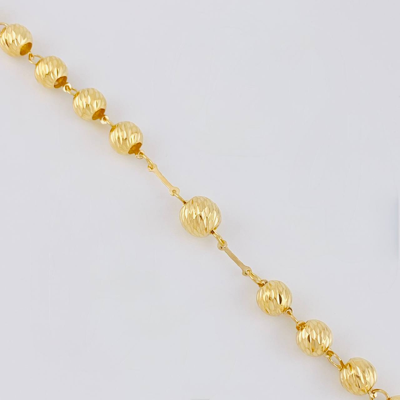 Rosario Virgen Milagrosa 17.5g / 60cm / 6mm Oro Amarillo 18K
