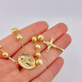 Rosario Virgen Milagrosa 17.5g / 60cm / 6mm Oro Amarillo 18K