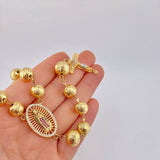 Rosario Virgen de Guadalupe 44.65g / 10mm Oro Amarillo 18K