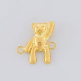 Herraje Oso Mano Arriba 0.7g / 1.4cm Oro Amarillo 18K