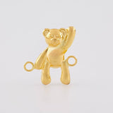 Herraje Oso Mano Arriba 0.7g / 1.4cm Oro Amarillo 18K