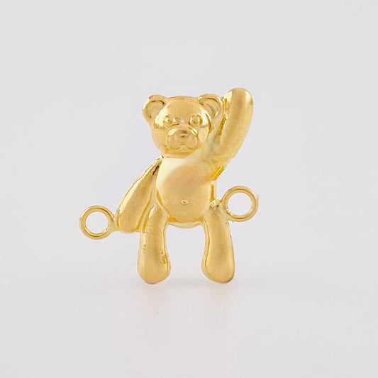 Herraje Oso Mano Arriba 0.55g / 1.4cm Oro Amarillo 18K