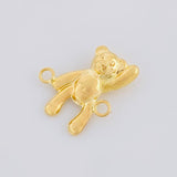 Herraje Oso Mano Arriba 0.55g / 1.4cm Oro Amarillo 18K