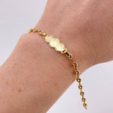 Pulso Bebé Placa GC 1.9gr / 14.5cm-3.6mm Oro Amarillo 18K (Oferta)