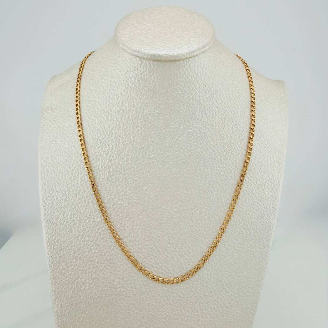 Cadena Panzer 10gr / 62.5cm / 1.05mm Oro Amarillo +1 18K $