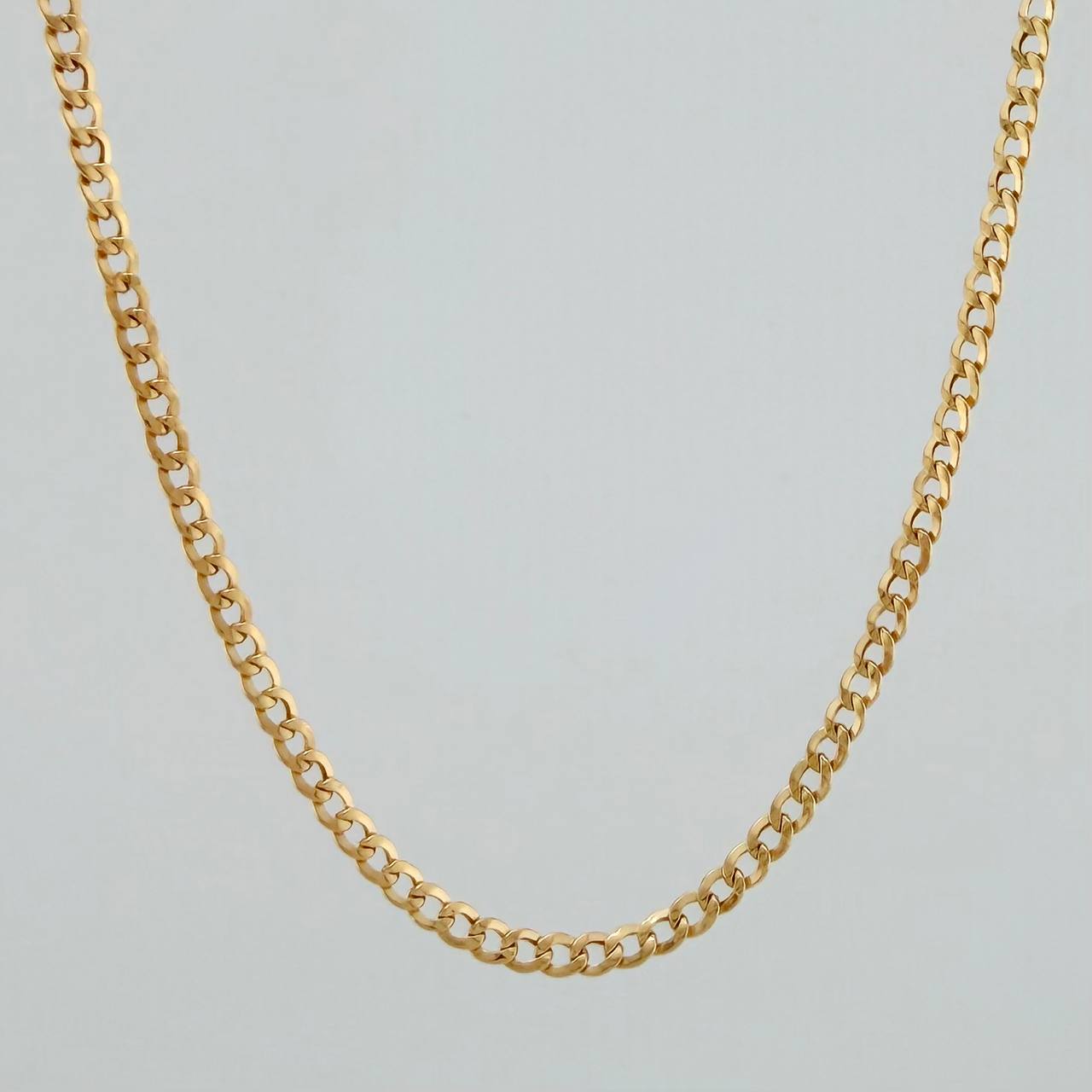 Cadena Cubana 4.45gr / 61cm / 3.1mm Oro Amarillo +1 18K $