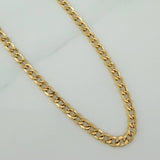 Cadena Cubana 3.5gr / 72.5cm / 2.3mm Oro Amarillo +1 18K $