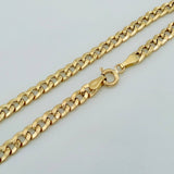 Cadena Cubana 7.75gr / 61.7cm / 4mm Oro Amarillo +1 18K $