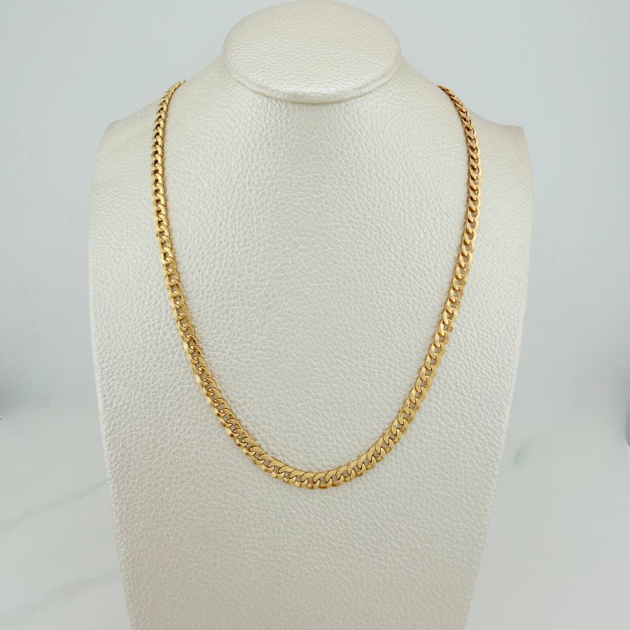 Cadena Cubana 9.1gr / 71.5cm / 3.95mm Oro Amarillo +1 18K $