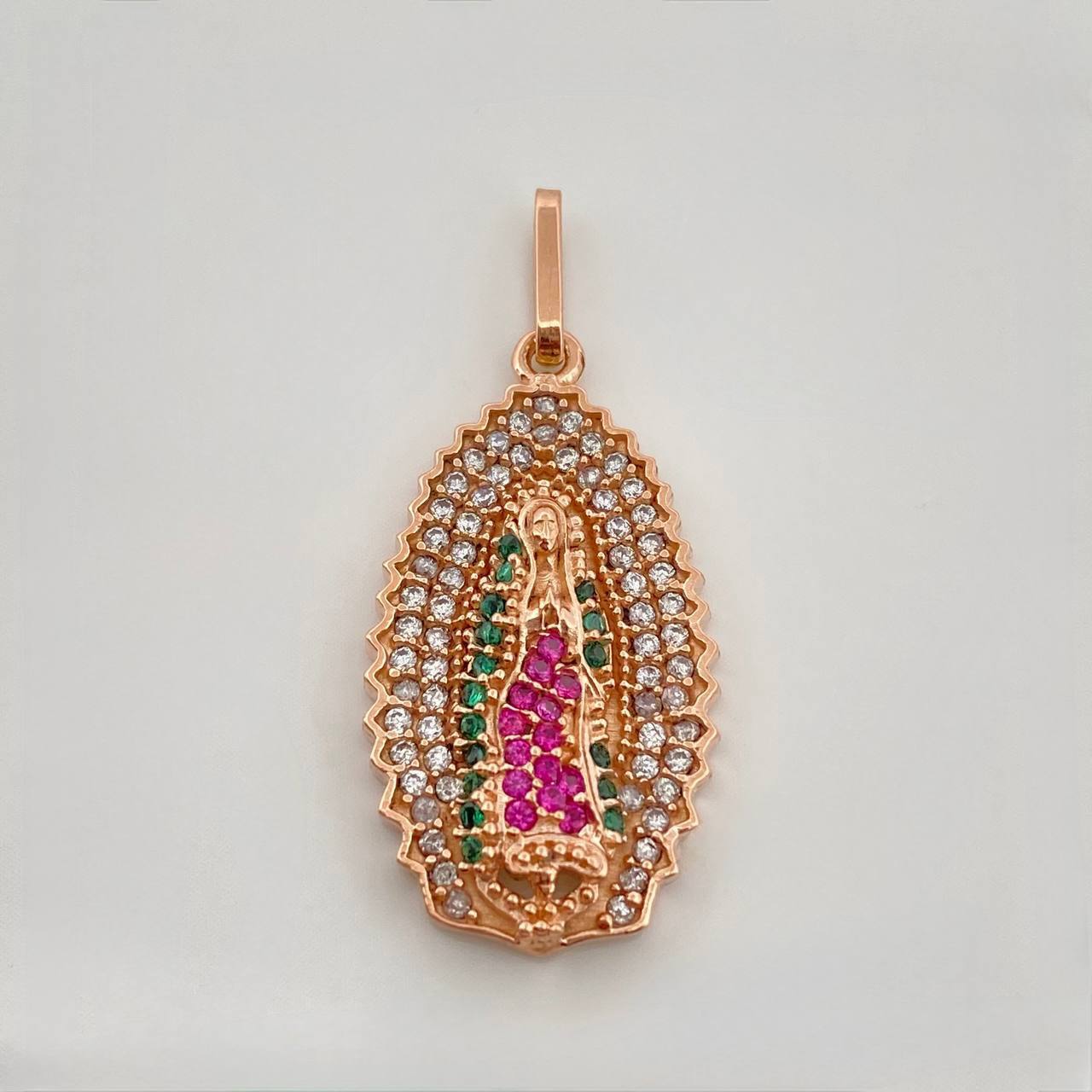Dije Virgen De Guadalupe 3.25gr / 3cm / Oro Rosa 18K &