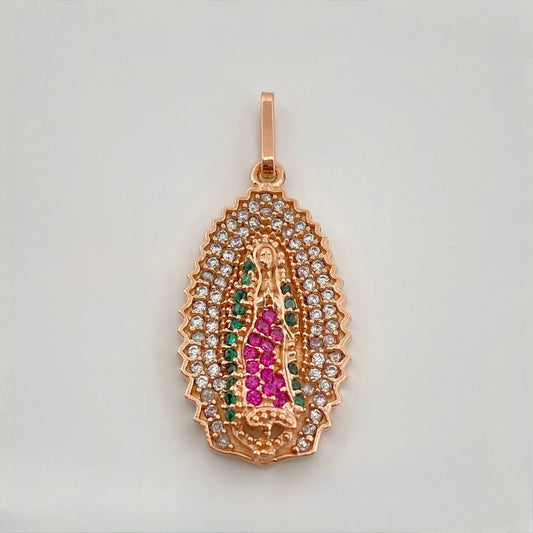 Dije Virgen De Guadalupe 3.25gr / 3cm / Oro Rosa 18K