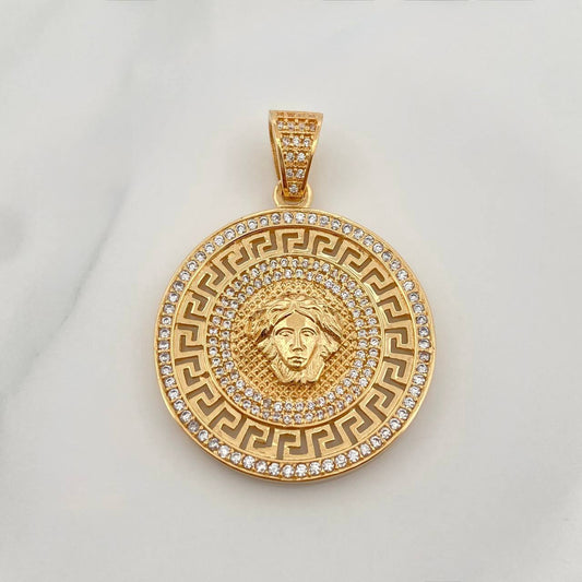 Dije Medusa Medalla 9.9gr / 4cm / Oro Amarillo 18K