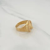 Anillo Herradura Caballo 7.95gr / T10 1/4 / Oro Amarillo 18K
