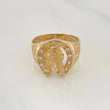 Anillo Herradura Caballo 7.95gr / T10 1/4 / Oro Amarillo 18K