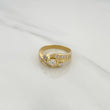 Anillo Solitario Cruzado 5.7gr / T9 / Oro Amarillo 18K $