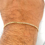 Pulso Figaro 1.45gr / 19.2cm / 2.36mm Oro Amarillo +1 18K %
