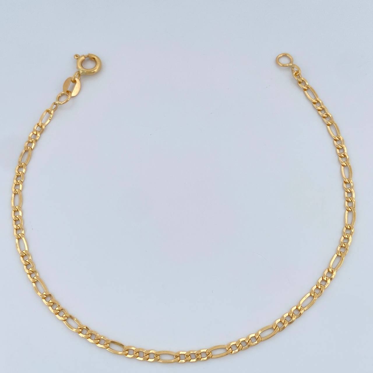 Pulso Figaro 1.35gr / 17.3cm / 2.1mm Oro Amarillo +1 18K &