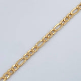 Pulso Figaro 1.35gr / 17.3cm / 2.1mm Oro Amarillo +1 18K &