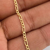 Pulso Figaro 1.35gr / 17.3cm / 2.1mm Oro Amarillo +1 18K &