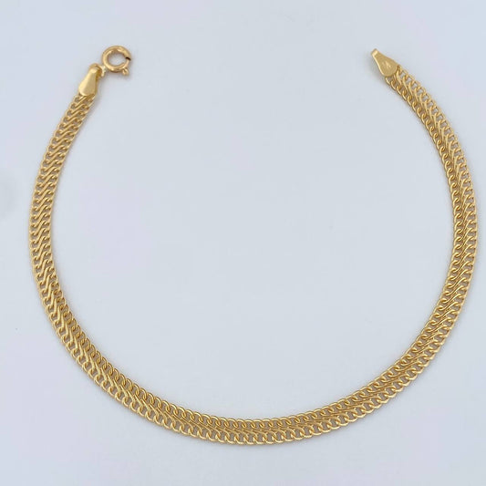 Pulso Sedusa 2gr / 19.3cm / 3.7mm Oro Amarillo +3 18K &