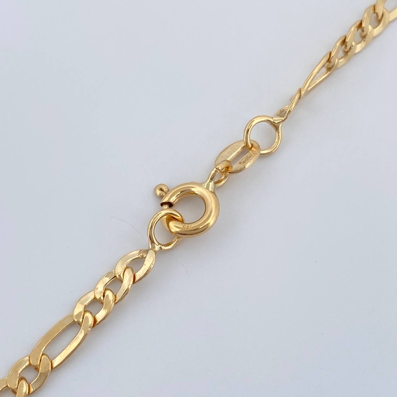 Cadena Figaro 7.4gr / 71cm / 3mm Oro Amarillo +1 18K &