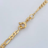 Cadena Figaro 7.4gr / 71cm / 3mm Oro Amarillo +1 18K &