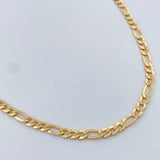 Cadena Figaro 7.4gr / 71cm / 3mm Oro Amarillo +1 18K &