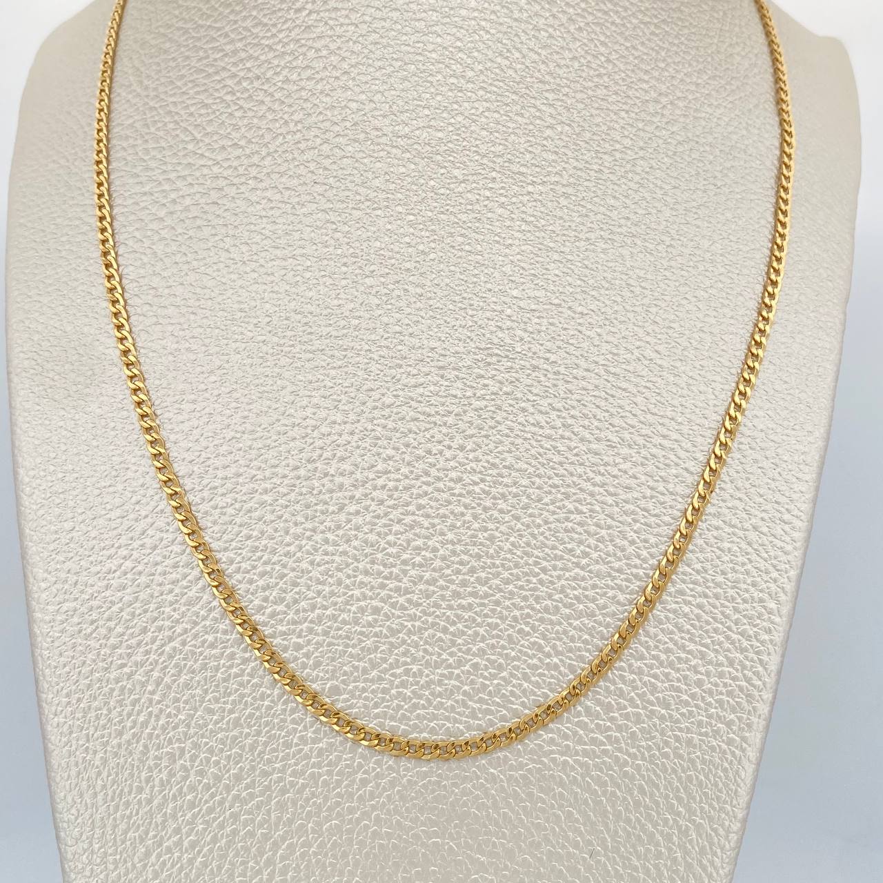 Cadena Cubana 5.3gr / 60.5cm / 2.5mm Oro Amarillo +1 18K &