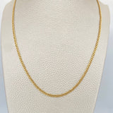 Cadena Cubana 5.3gr / 60.5cm / 2.5mm Oro Amarillo +1 18K &