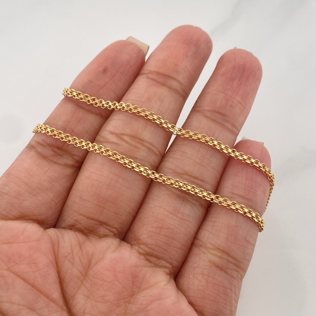 Cadena China 6.95 g / 55.05 cm / 2 mm Oro Amarillo 18K