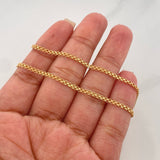 Cadena China 6.95 g / 55.05 cm / 2 mm Oro Amarillo 18K