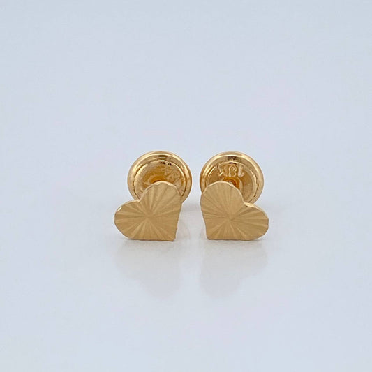 Topos Corazón 0.7gr / 6.33mm Oro Amarillo 18K %