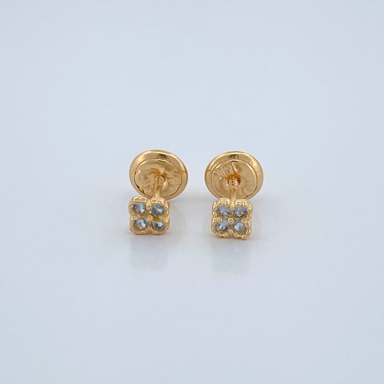 Topos Trebol 0.65gr / 3.74mm Oro Amarillo 18K %
