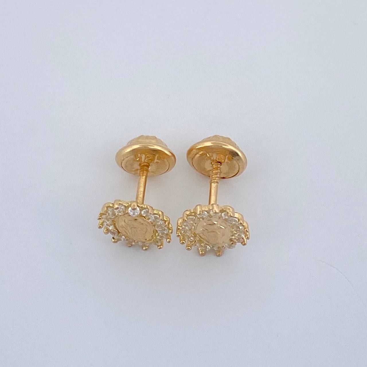 Topos Virgen Milagrosa 0.95gr / 6.49mm Oro Amarillo 18K %