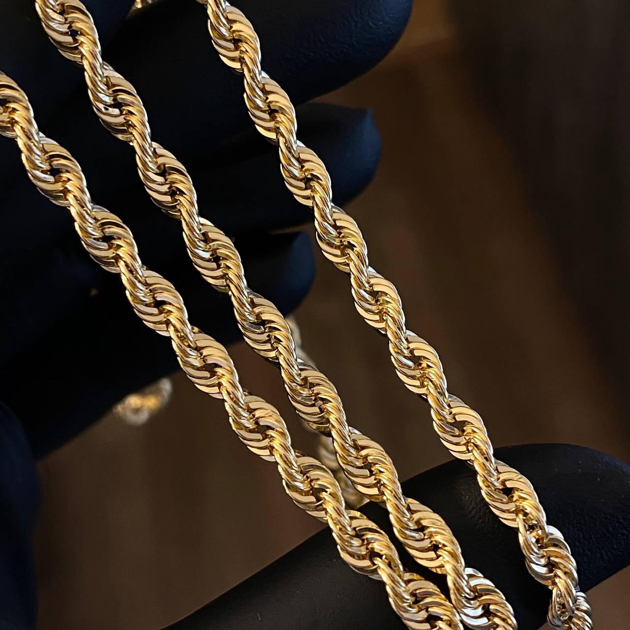 Cadena Lazo 9.05gr / 50cm / 5mm Oro Amarillo +3