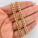Cadena Cubana 10.2g / 60cm / 5.1mm Oro Amarillo 18K
