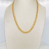 Cadena Cubana 10.2g / 60cm / 5.1mm Oro Amarillo 18K