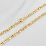 Cadena Cubana 4.5g / 60cm / 3.15mm Oro Amarillo 18K