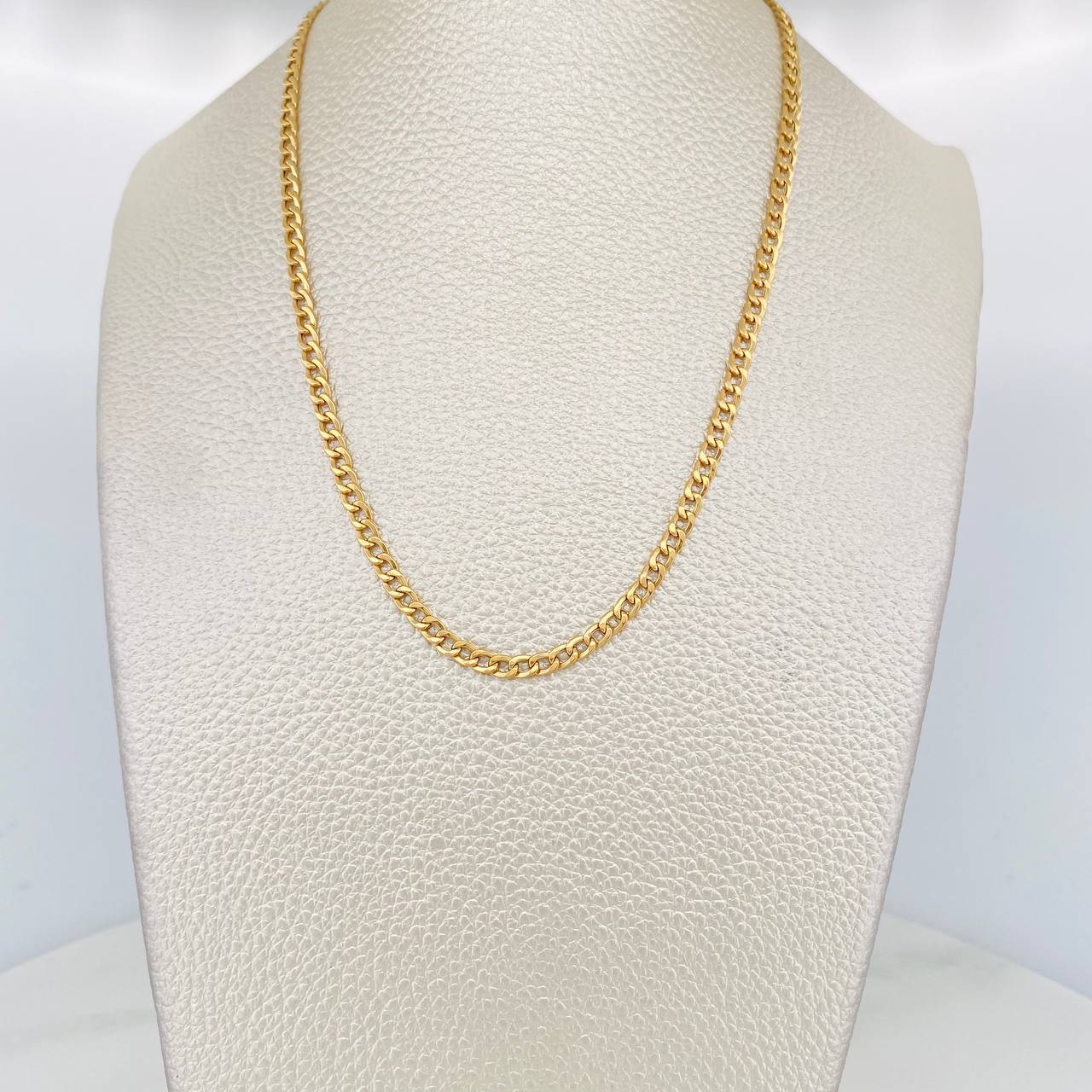 Cadena Cubana 4.5g / 60cm / 3.15mm Oro Amarillo 18K