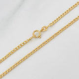 Cadena Cubana 1.5g / 40cm / 1.95mm Oro Amarillo 18K