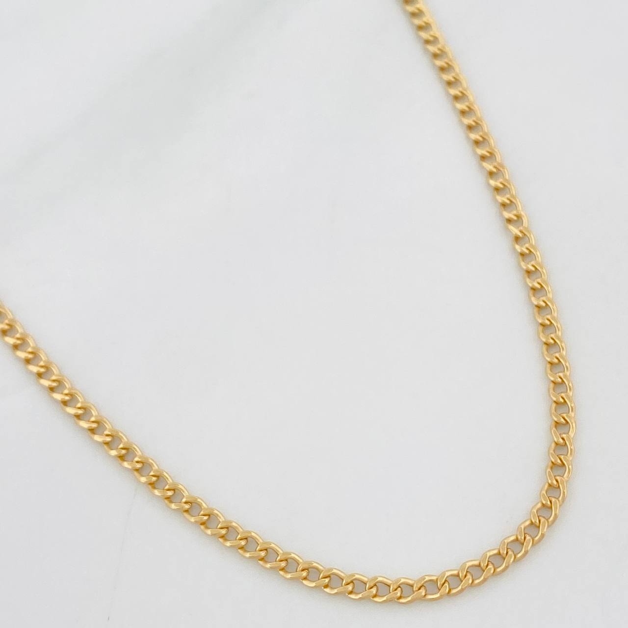 Cadena Cubana 1.5g / 40cm / 1.95mm Oro Amarillo 18K