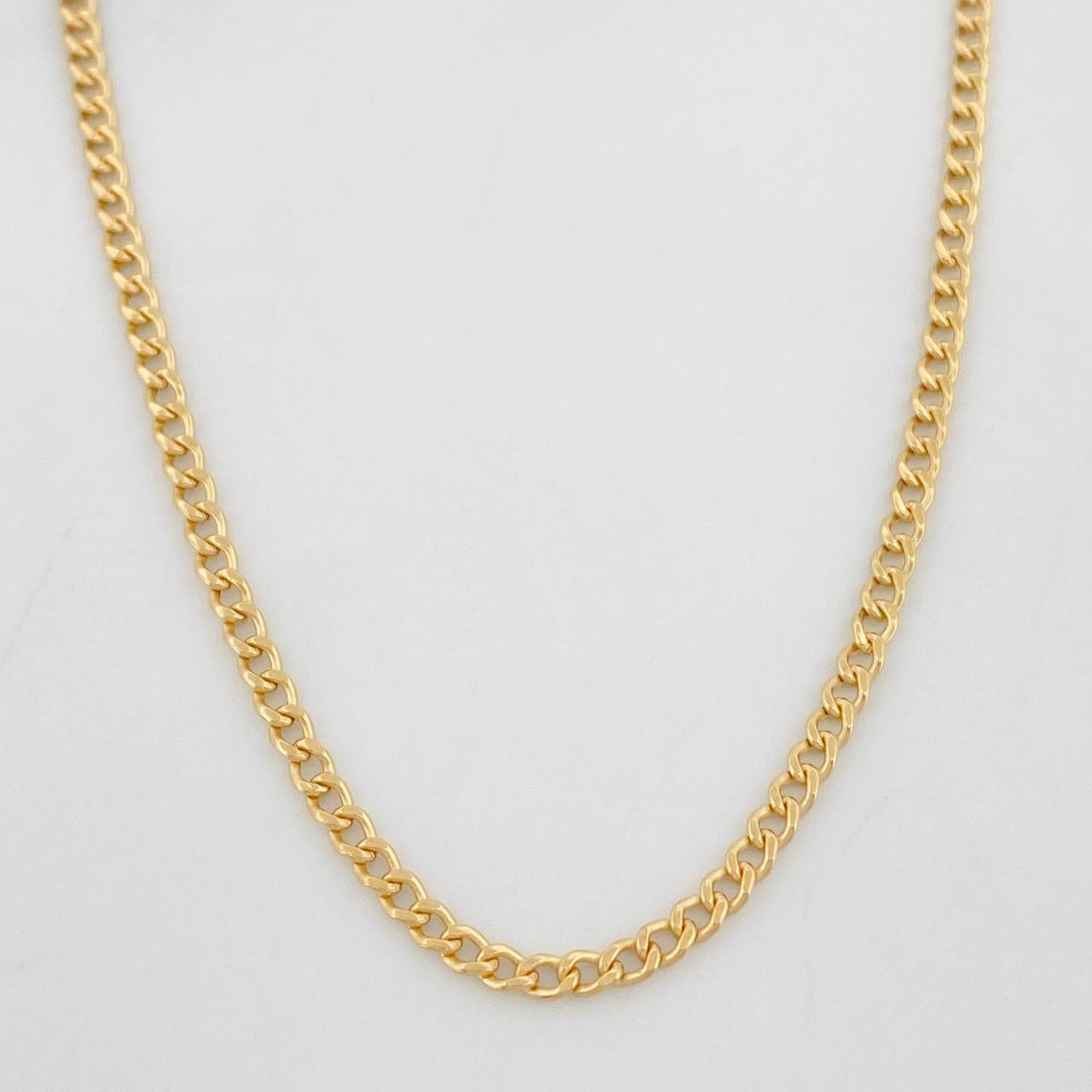 Cadena Cubana 1.5g / 40cm / 1.95mm Oro Amarillo 18K