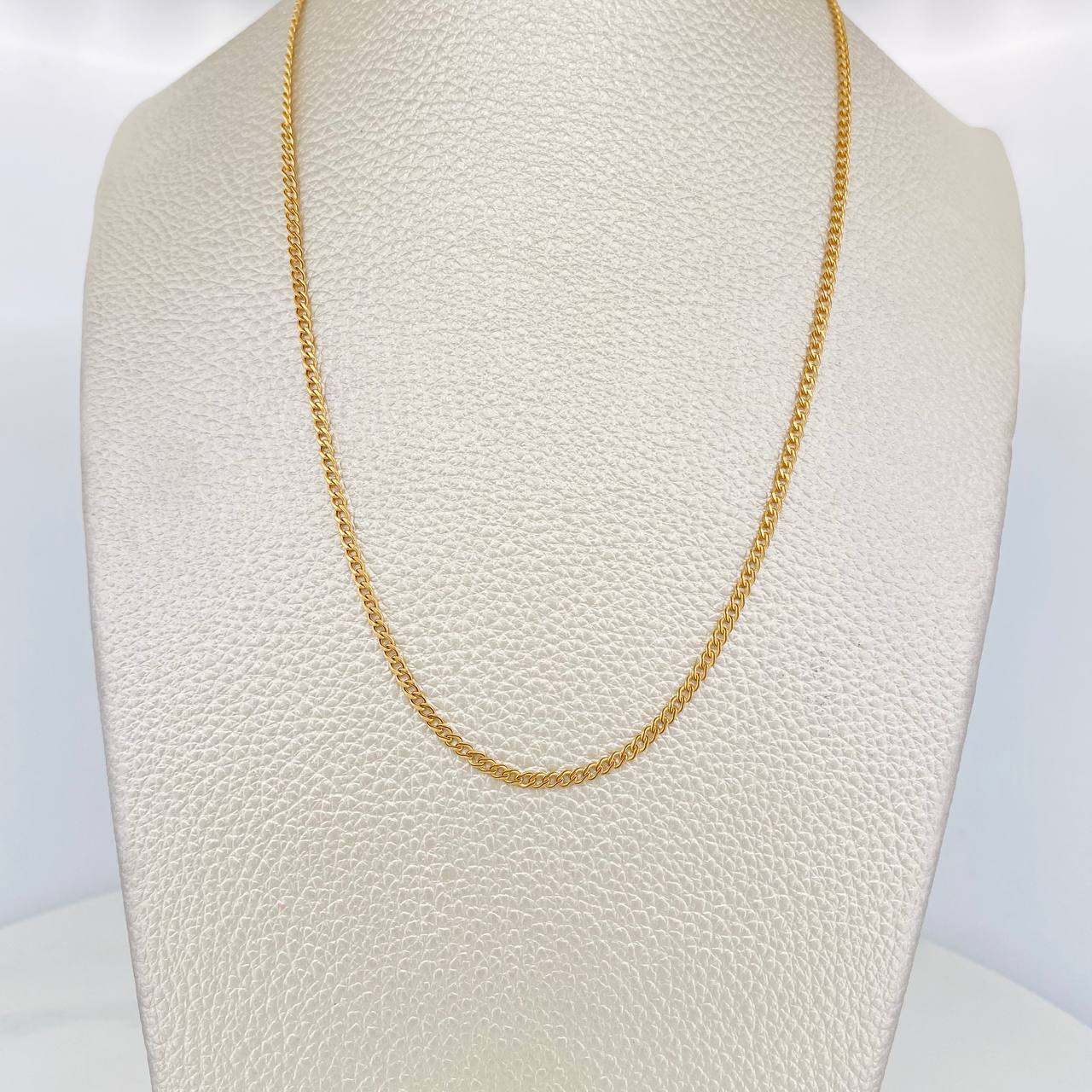 Cadena Cubana 1.5g / 40cm / 1.95mm Oro Amarillo 18K