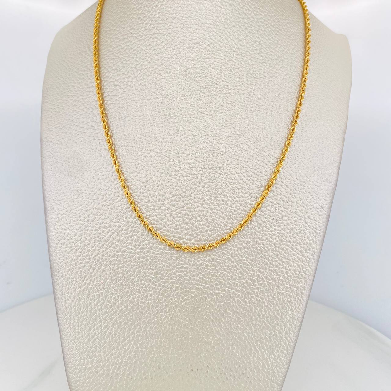 Cadena Lazo 3g / 50cm / 2.1mm Oro Amarillo 18K