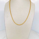 Cadena Lazo 3g / 50cm / 2.1mm Oro Amarillo 18K